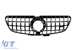 Chrome/black GT style grille suitable for Mercedes V-Class W447 2020-2023 for the model with standard front bumper - ABMEGR6009183