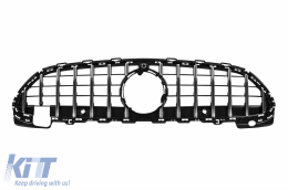 Chrome/black GT style grille suitable for Mercedes C-Class W206 sedan, S206 estate after 2021, suitable for A Design sport package bumper - ABMEGR6009197