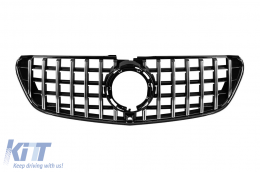 Chrome/black GT style grille suitable for Mercedes V-Class W447 2020-2023, for the model with A Design front bumper - ABMEGR6009216