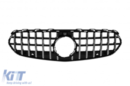 Chrome/black GT style grille suitable for Mercedes C-Class W206 sedan, S206 estate after 2021 for standard or Avantgarde bumper - ABMEGR6009222