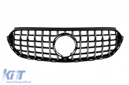 Chrome/black GT style grille suitable for Mercedes GLC X254 after 2023 for the model with Off Road bumper - ABMEGR6009245