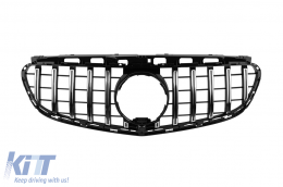 Chrome/black GT style grille suitable for Mercedes E-Class W212 sedan, S212 estate 2014-2016 - ABMEGR6009256