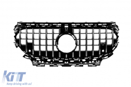 Chrome/black GT style grille suitable for Mercedes E-Class W214, S214 after 2024 - ABMEGR6009325