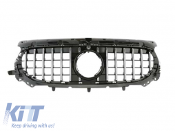 image-41-Chrome/black GT style grille suitable for Mercedes GLA H247 after 2024 with standard bumper