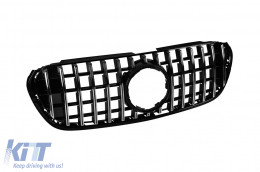 Chrome/black GT style grille suitable for Mercedes X-Class BR470 after 2018-image-6236994