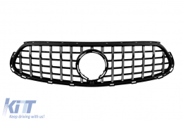 Chrome/black GT type grille suitable for Mercedes GLC X254 after 2023 for the model with A Design bumper - ABMEGR6009243