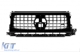 Chrome/black GT type grille with headlight covers suitable for Mercedes G-Class W465 after 2025-image-6237127