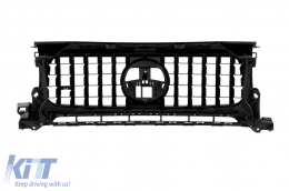 Chrome/black GT type grille with headlight covers suitable for Mercedes G-Class W465 after 2025-image-6237129