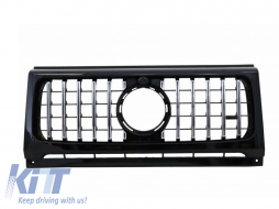 Chrome/black GTR design grille suitable for Mercedes G-Class W463 1990-2018 - ABMEGR6009081