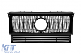 Chrome/black lacquer GT type grille suitable for Mercedes G-Class W463 1990-2018 - ABMEGR6007784