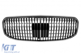 Chrome/black Maybach style grille suitable for Mercedes GLS X167 2020-2023 for the model with Distronic - ABMEGR6009593