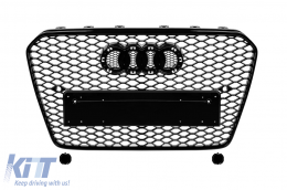 Chrome/black RS5 type grille suitable for Audi A5 Sportback, coupe, cabrio 2012-2016 for models equipped with standard or S-line front bumper - ABAUGR6007375