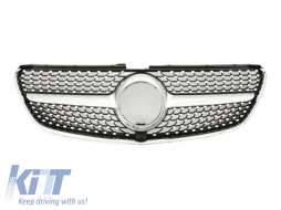 image-54-Chrom/graue Diamantgrill geeignet für Mercedes V-Klasse W447 2014-2019