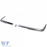 Chromleisten EU Frontstoßstange 1,8 mm 3-teilig geeignet für Mercedes SL R107 71-89-image-6204914
