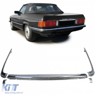 image-29-Chromleisten EU Heckstoßstange 1.8mm 5-teilig geeignet für Mercedes SL R107 71-89