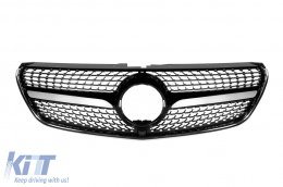 image-48-Chrom/schwarzer Diamantgrill geeignet für Mercedes V-Klasse W447 2014-2019