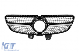 image-49-Chrom/schwarzer Diamantgrill geeignet für Mercedes V-Klasse W447 2020-2023