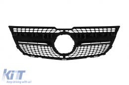 Chrom/schwarzer Diamantgrill geeignet für Mercedes GLK X204 2013-2015-image-6236982