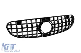 Chrom/schwarzer GT-Stil Kühlergrill geeignet für Offroad-Paket für Mercedes GLC SUV X253, GLC Coupe C253 nach 2019-image-6145866