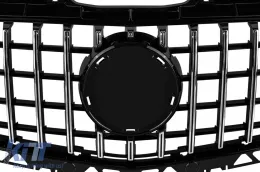 Chrom/schwarzer GT-Stil Kühlergrill geeignet für Mercedes Sprinter W906 2014-2017-image-6146338