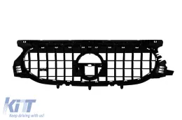 Chrom/schwarzer GT-Stil Kühlergrill geeignet für Mercedes GLA H247 nach 2020 mit Standardstoßstange-image-6146400