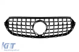 image-15-Chrom/schwarzer GT-Stil Kühlergrill geeignet für Mercedes GLC X254 nach 2023 für das Modell mit Off-Road-Stoßstange