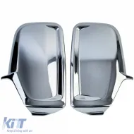 Chromspiegelkappen-Set geeignet für Mercedes Sprinter W906 und VW Crafter 2E 2006-2018-image-6194760