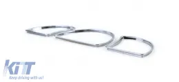Chromtachometer-Ringe, 3-teiliges Clip-On-Set, geeignet für Opel Astra F Vectra A-image-6192957