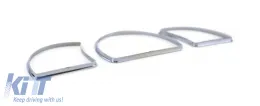 Chromtachometer-Ringe, 3-teiliges Clip-On-Set, geeignet für Opel Astra F Vectra A-image-6192959