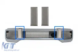 image-64-Chromteile für Frontstoßstange G65 Design Mercedes G-Klasse W463 1989-2017