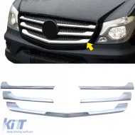 image-70-Chromzierleisten für Kühlergrill geeignet für Mercedes Sprinter W906 Facelift 2013-2018