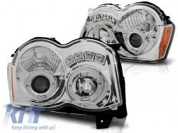 CHRYSLER JEEP GRAND CHEROKEE 08-10 ANGEL EYES CHROME 