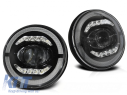 CHRYSLER JEEP WRANGLER TJ/ LJ/ JK 96-18 ANGEL EYE LED BLACK - TTHC6028858