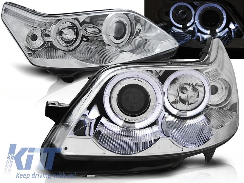 CITROEN C4 04-10 ANGEL EYES CHROME