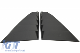 Classic Quarter Side Window Louvers suitable for Ford Mustang Mk6 VI Sixth Generation (2015-2019) with Rear Window Louvers Look Black-image-6048389