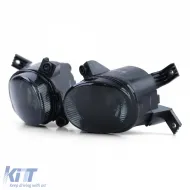 Clear Glass Fog Light Set Black Smoke for Audi A3 8P1 8P7 A4 B7 8E B6 8H-image-6278492