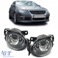 Clear glass fog light set for VW Passat B6 3C 05-10 - ODFLV6013593