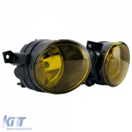 Clear Glass Fog Light Set Yellow for VW Golf 5 GTI Scirocco Amarok Up-image-6276603