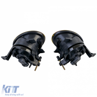 Clear glass fog light set yellow for VW Golf 6 VI Caddy Jetta Tiguan Touran-image-6210615