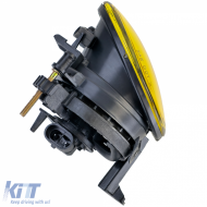 Clear glass fog light set yellow for VW Golf 6 VI Caddy Jetta Tiguan Touran-image-6210616