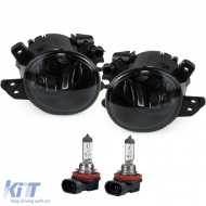 image-65-Clear glass fog lights black for Mercedes C-Class W204 CL C216 GLK X204