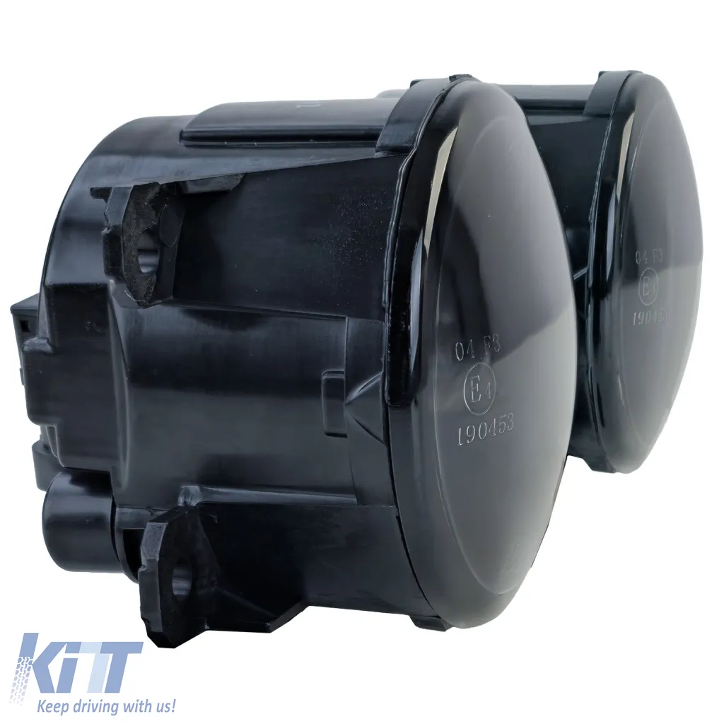 Clear glass fog lights black for Peugeot 308 Partner Expert 3008 Traveller