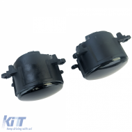 Clear Glass Fog Lights Black Set for Opel Astra G H OPC Corsa D Agila-image-6209519