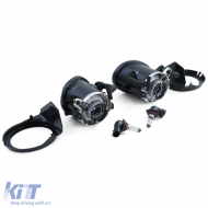 Clear glass fog lights black smoke fits for BMW E39 E46 with M bumper-image-6209392