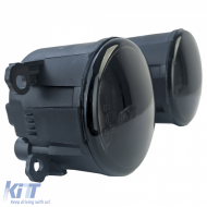 Clear glass fog lights black smoke for Citroen C1 C4 C5 C6 Xsara C-Crosser-image-6209281