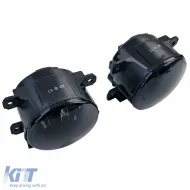 Clear glass fog lights black smoke for Citroen C1 C4 DS4 Jumpy Berlingo-image-6327005