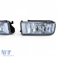 Clear glass fog lights H1 pair suitable for BMW 3 Series E36 including M3 90-99-image-6209252