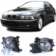 Clear glass fog lights H8 pair suitable for BMW 5 Series E39 Sedan Touring 00-04 - ODFLB6013387
