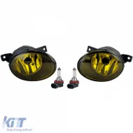 image-20-Clear glass fog lights yellow for VW T5 Bus Transporter Multivan Facelift 09-15