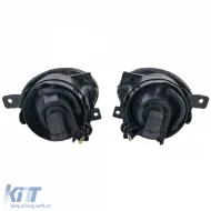 Clear glass fog lights yellow for VW T5 Bus Transporter Multivan Facelift 09-15-image-6276641